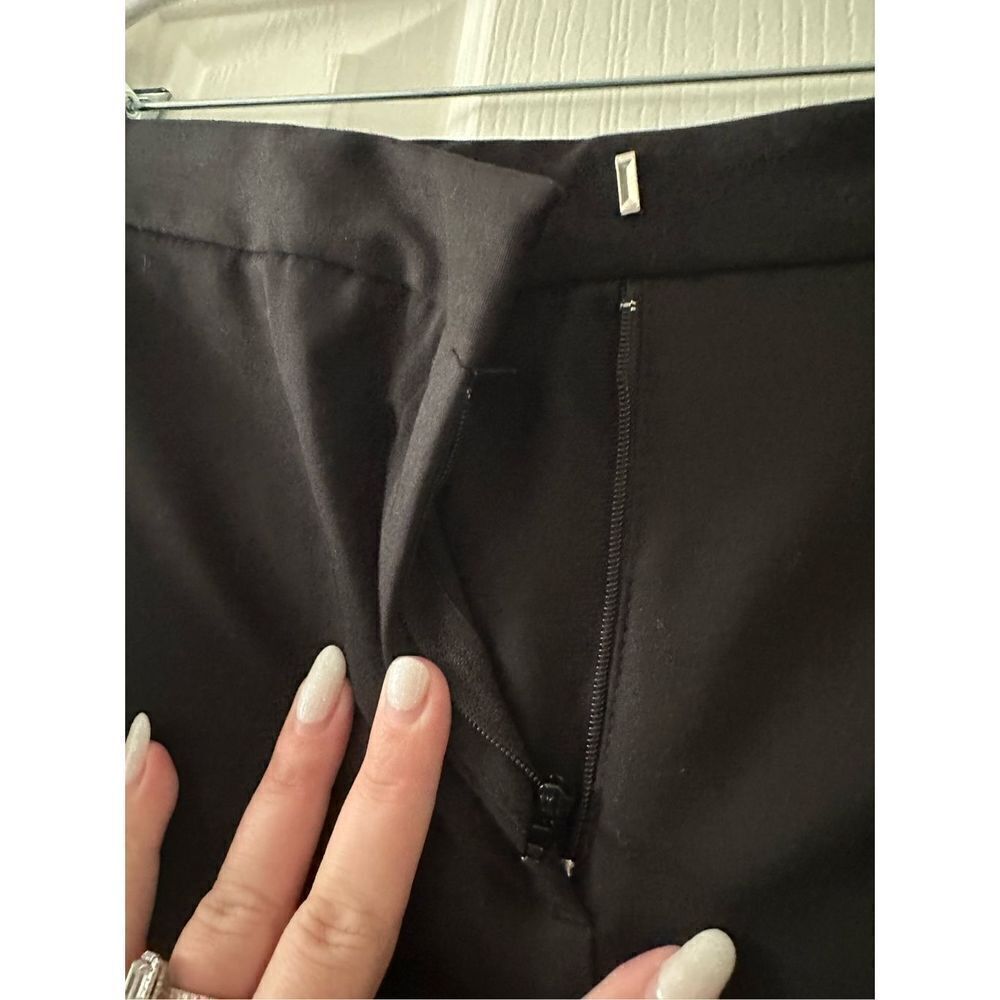 Zara Basic Black Work Pants - Size Medium - Stret… - image 3